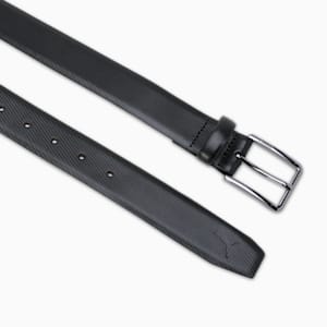 EDGE Leather Belt, PUMA Black-Silver, extralarge-IND