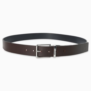 SEOUL Reversible Leather Belt, Chocolate-PUMA Navy, extralarge-IND