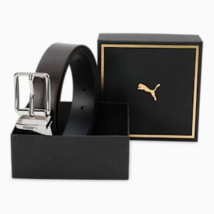 SEOUL Reversible Leather Belt, Chocolate-PUMA Navy, extralarge-IND