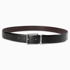 LISBON Reversible Leather Belt, PUMA Black-Chocolate, extralarge-IND