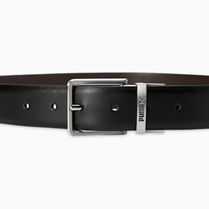 LISBON Reversible Leather Belt, PUMA Black-Chocolate, extralarge-IND