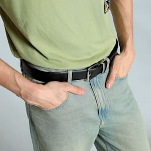 LISBON Reversible Leather Belt, PUMA Black-Chocolate, extralarge-IND