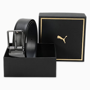 DUBLIN Reversible Leather Belt, PUMA Black-PUMA Navy, extralarge-IND