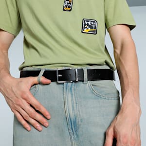 TOKYO Reversible Leather Belt, PUMA Black-Chocolate, extralarge-IND
