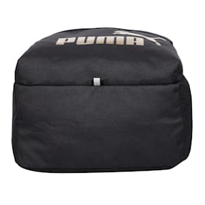PUMA Phase Unisex Backpack, Puma Black-Golden logo, extralarge-IND