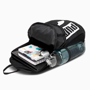PUMA Plus II Unisex Backpack, PUMA Black-PUMA White, extralarge-IND