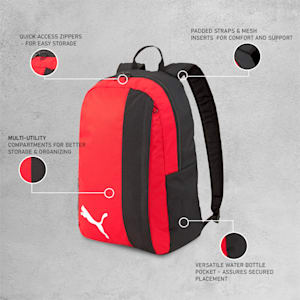 teamGOAL 23 Unisex Football Backpack, Puma Red-Puma Black, extralarge-IND