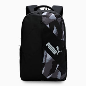 PUMA Derby Unisex Backpack, Puma Black-CASTLEROCK, extralarge-IND