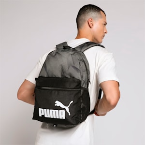 Phase Printed Unisex Backpack, Puma Black-Ultra Gray-AOP, extralarge-IND