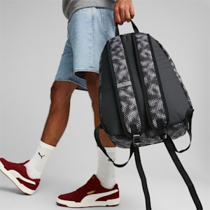 Phase Printed Unisex Backpack, Puma Black-DOT AOP, extralarge-IND