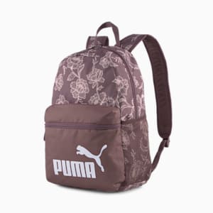 Phase Printed Unisex Backpack, Dusty Plum-FLOWER AOP, extralarge-IND