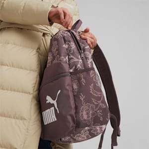 Phase Printed Unisex Backpack, Dusty Plum-FLOWER AOP, extralarge-IND