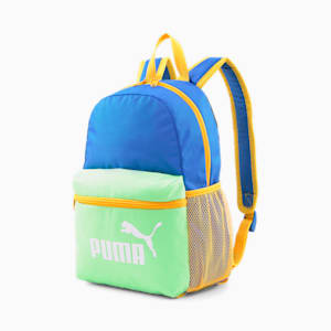 Phase Small Kid's Backpack, Victoria Blue-Summer Green