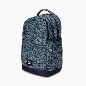 PUMA AOP Backpack, Intense Blue-Nimbus Cloud-AOP, extralarge-IND