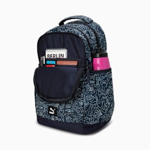 PUMA AOP Backpack, Intense Blue-Nimbus Cloud-AOP, extralarge-IND