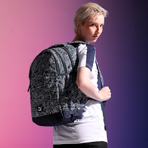 AOP Backpack, Intense Blue-Nimbus Cloud-AOP, extralarge-IND