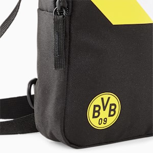 BVB Iconic Football Crossbody Bag, Puma Black-Cyber Yellow