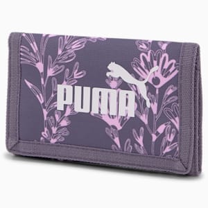 PUMA Phase AOP Unisex Wallet, Purple Charcoal-Floral AOP