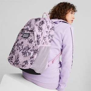 Academy Backpack, Pearl Pink-FLOWER AOP
