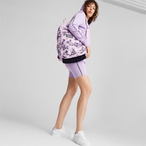 Academy Backpack, Pearl Pink-FLOWER AOP