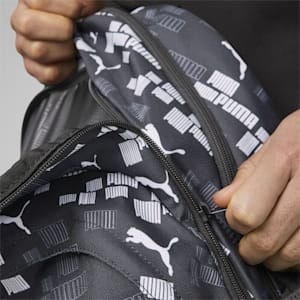 Academy Backpack, PUMA Black-LOGO AOP, extralarge