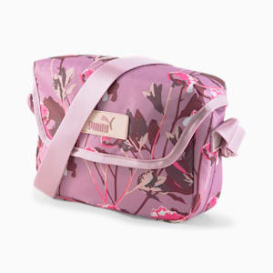 Pop Mini Messenger Bag, Pale Grape-floral AOP
