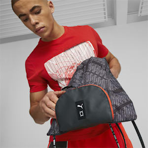 Basketball Gym Sack, PUMA Black-AOP, extralarge-IND