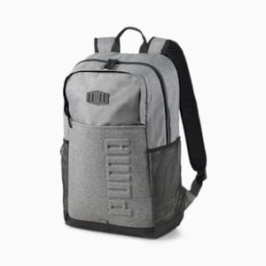 PUMA S Unisex Backpack, Medium Gray Heather, extralarge-IND