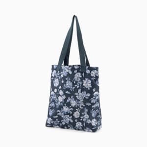 Core Pop Shopper Bag, Dark Night-floral AOP