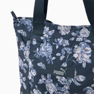 Core Pop Shopper Bag, Dark Night-floral AOP