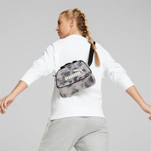 ウィメンズ コア トランスペアレント ボクシー クロスボディバッグ 3L, PUMA Black-Cloud AOP