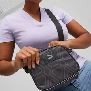 ウィメンズ プライム CLASSICS アーカイブ クロスボディバッグ 1.5L, PUMA Black-AOP, extralarge-JPN