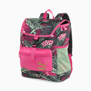 PRIME Vacay Queen Backpack Youth, Glowing Pink-PUMA Black