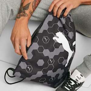 Beta Gym Sack, PUMA Black-Logo Hexagon AOP, extralarge-IND