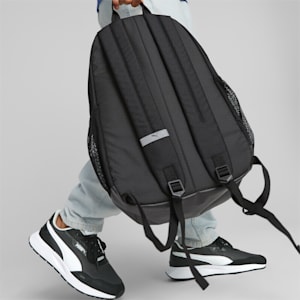 PUMA Plus Unisex Backpack, PUMA Black, extralarge-IND