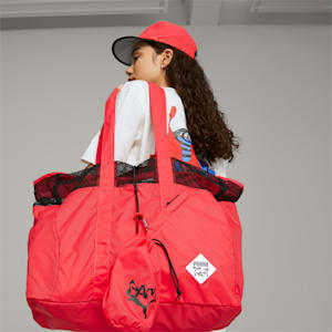 PUMA x P.A.M. Unisex Packable Shopper Bag, Hibiscus