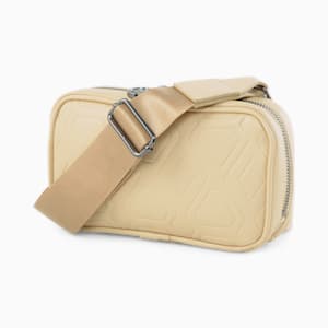 LUXE SPORT Boxy Waist Bag, Light Sand-AOP