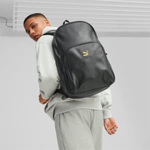 ユニセックス CLASSICS エレベイト PU バックパック 25L, PUMA Black, extralarge-JPN
