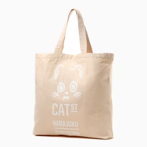 ユニセックス NEKO SAN フェイス トートバッグ 20L, Birch-Graphic 1