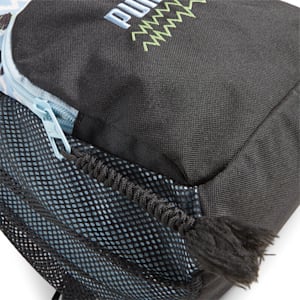 Mixmatch Big Kids' Backpack, PUMA Black-Sky Blue-AOP, extralarge