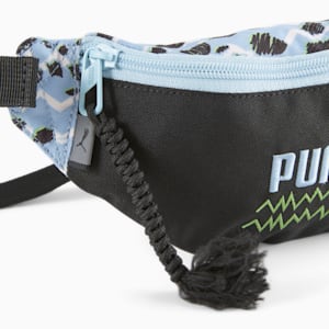キッズ ミックスマッチ ウエストバッグ 0.5L, PUMA Black-Sky Blue-AOP, extralarge-JPN