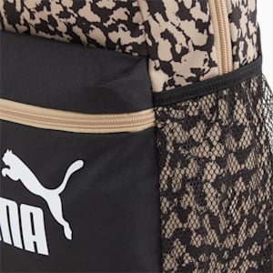 PUMA Phase Kid's Small Unisex Backpack, PUMA Black-Sand Dune-AOP, extralarge-IND
