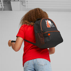 PUMA x MIRACULOUS Big Kids' Backpack, PUMA Black-AOP, extralarge