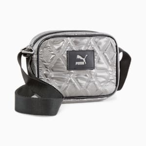 Bolsa cruzada Classics Archive para mujer, Smokey Gray-Metallic, extralarge