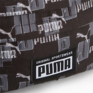 Bolso para cintura Academy, PUMA Black-Logo AOP, extralarge