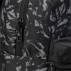 PUMA Phase Printed Backpack, PUMA Black-Concrete Gray AOP, extralarge-IND