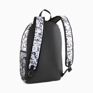 PUMA Phase Printed Backpack, PUMA Black-B&W AOP, extralarge