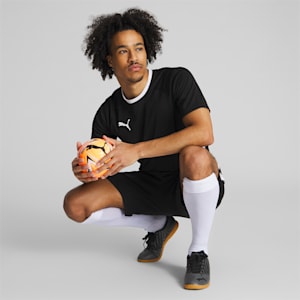 KA Big Cat Mini Soccer Ball, Neon Citrus-Puma Black, extralarge