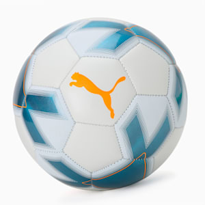 PUMA CAGE Youth Ball, Metallic Blue-Puma White-Fluo Orange