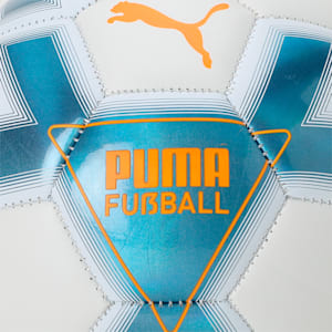PUMA CAGE Youth Ball, Metallic Blue-Puma White-Fluo Orange